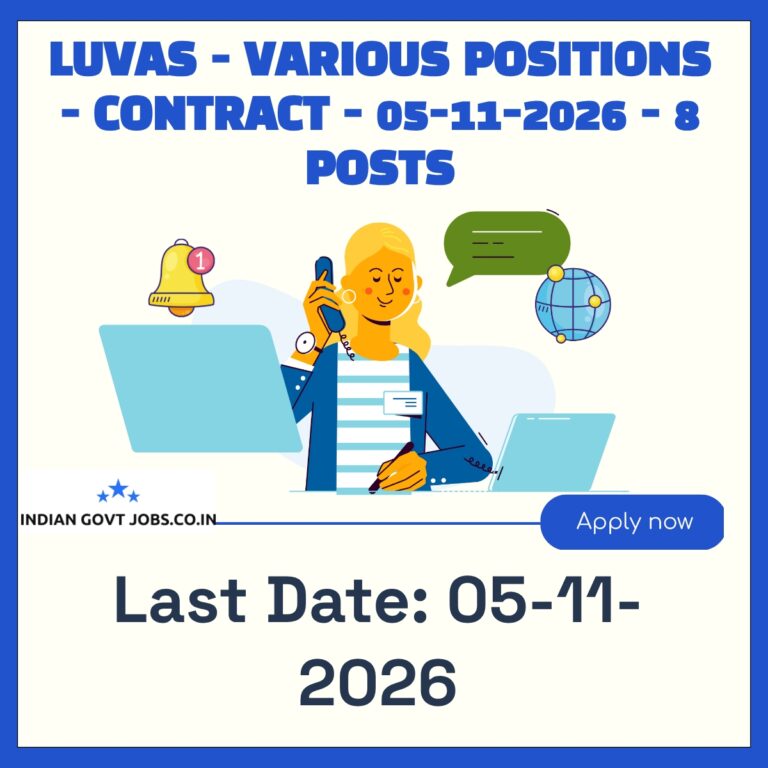 LUVAS Teaching Associate (Dairy Technology) Recruitment 2026