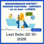 Mahabubnagar District AYUSH Doctor with PG Qualification Recruitment 2026