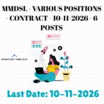 MMDSL Manager Equipment Maintenance Recruitment 2026