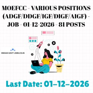 MoEFCC ADGF Recruitment 2026