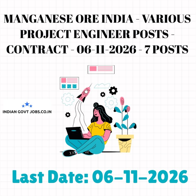 MOIL Project Engineer (Mechanical) Recruitment 2026