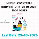 MPESB Constable (Driver) Recruitment 2026