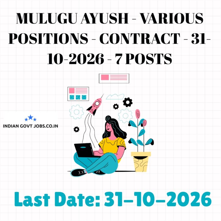 Mulugu AYUSH AYUSH Medical Officer Recruitment 2026