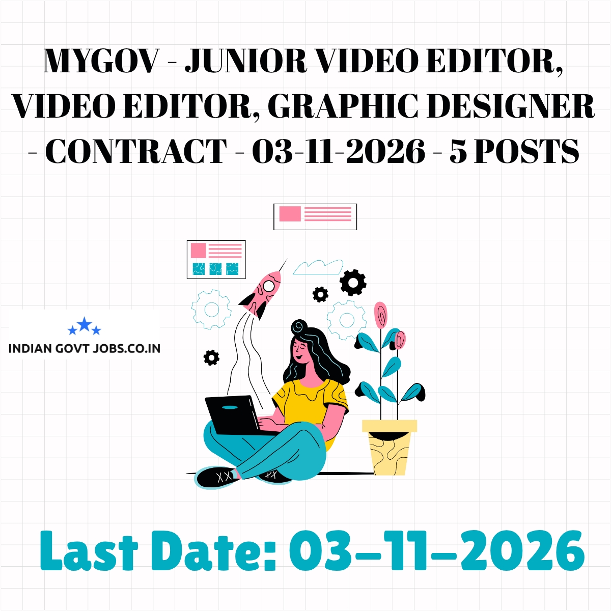 MyGov Junior Video Editor Recruitment 2026