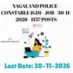 Nagaland Police Constable (GD) Recruitment 2026