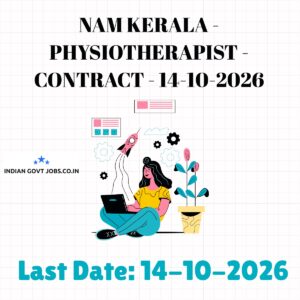 NAM Kerala Physiotherapist Recruitment 2026