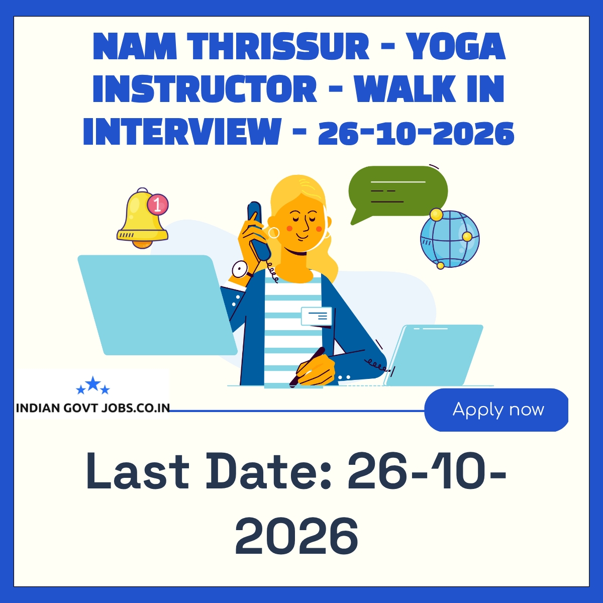 NAM Thrissur Yoga Instructor Recruitment 2026
