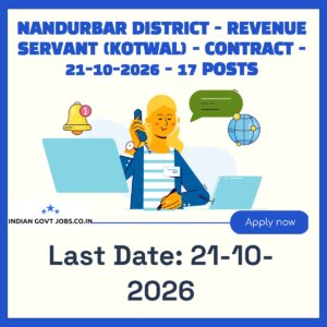 Nandurbar District Revenue Servant (Kotwal) Recruitment 2026