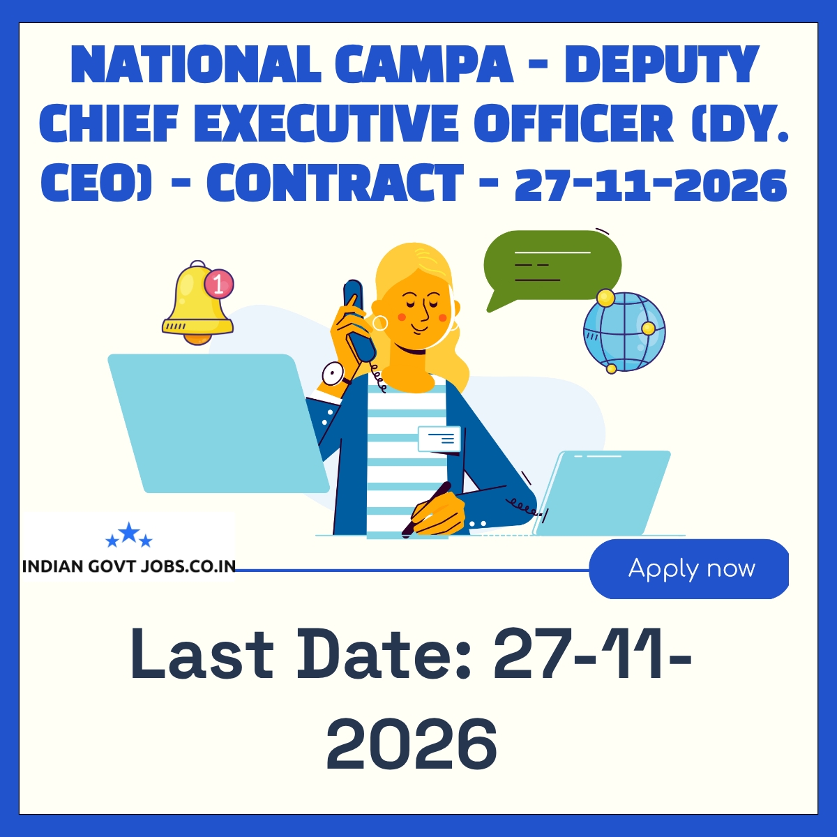 National CAMPA Deputy Chief Executive Officer (Dy. CEO) Recruitment 2026