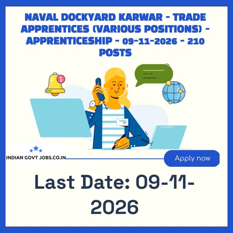 Naval Dockyard Karwar Computer Operator and Programming Assistant Recruitment 2026