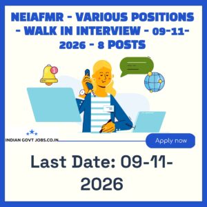 NEIAFMR Project Associate-II (Taxonomy) Recruitment 2026