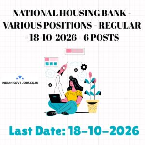 NHB General Manager (Information Technology) Recruitment 2026