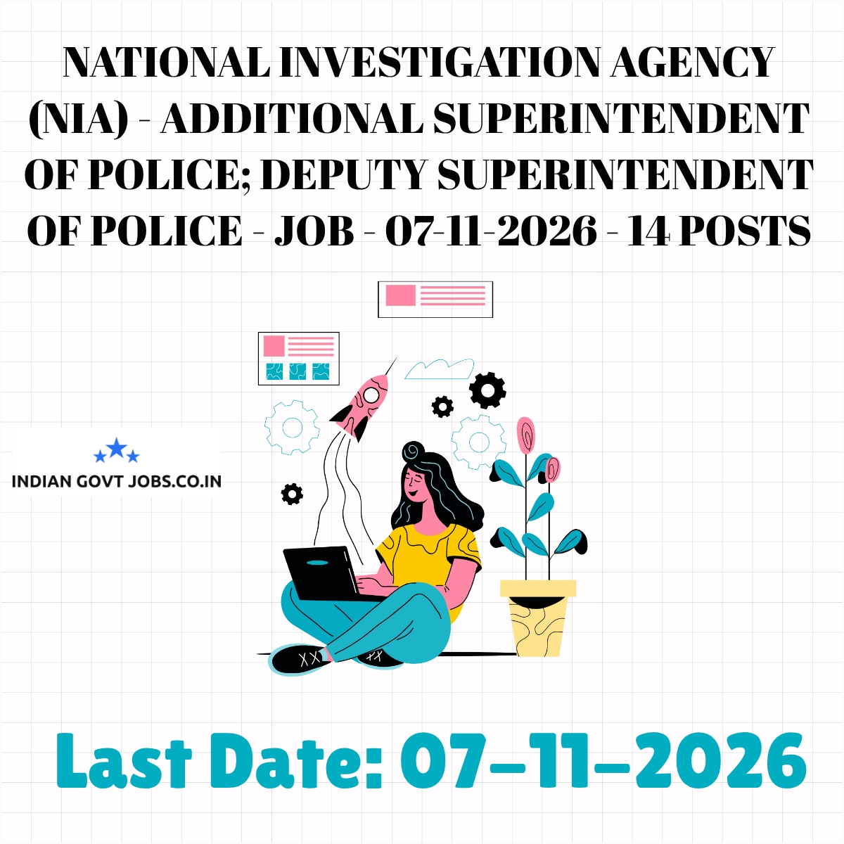 NIA Additional Superintendent of Police (Addl. SP) Recruitment 2026