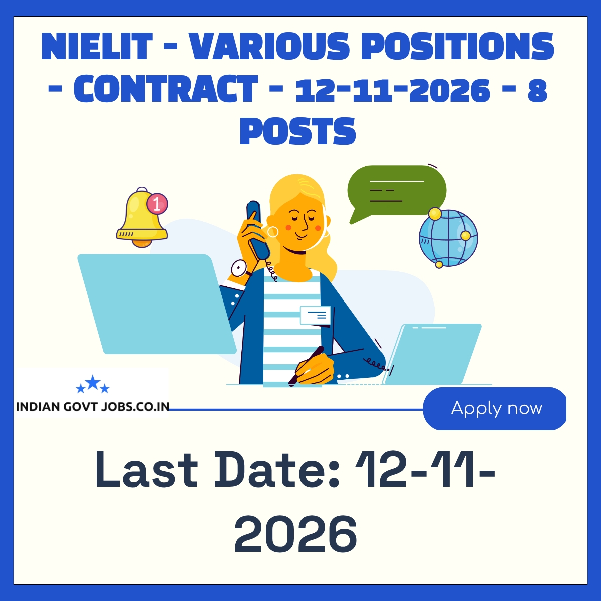 NIELIT Sr. System Analyst 1-(C) MHHT Recruitment 2026