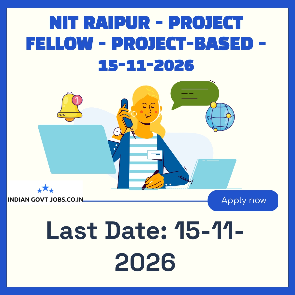 NIT Raipur Project Fellow Recruitment 2026