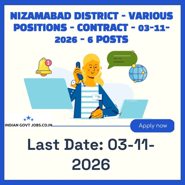 Nizamabad District AYUSH Doctor with PG Qualification Recruitment 2026