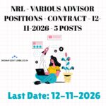 NRL Advisor (Boiler Operation) Recruitment 2026