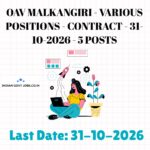 OAV Malkangiri Warden Recruitment 2026