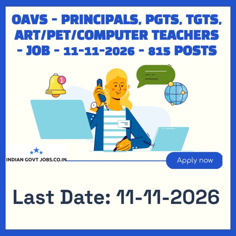 OAVS Principal Recruitment 2026