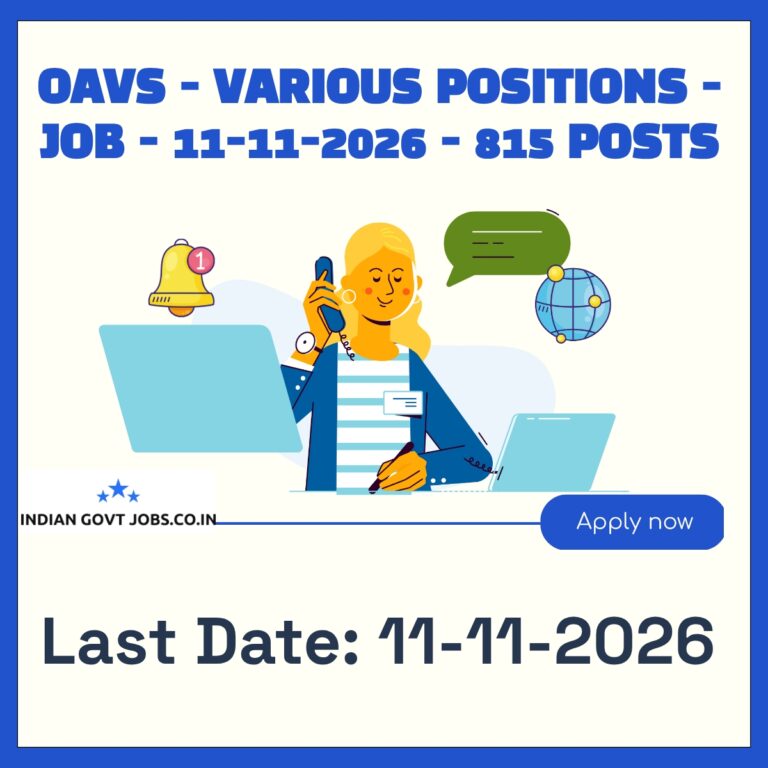 OAVS Principal Recruitment 2026