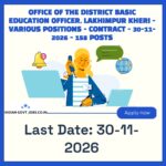 Office of the District Basic Education Officer, Lakhimpur Kheri Principal Recruitment 2026