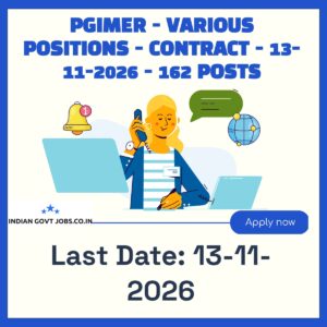 PGIMER Senior Resident Recruitment 2026