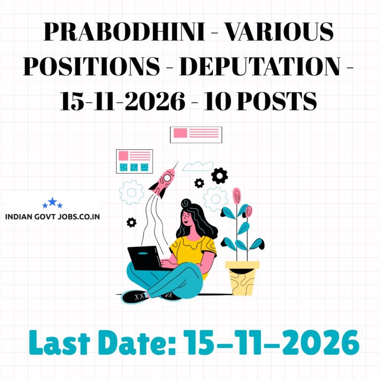 Prabodhini Registrar and Assistant Professor (Class-1) Recruitment 2026