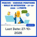 PSSCIVE Assistant Professor - Mechanical Recruitment 2026
