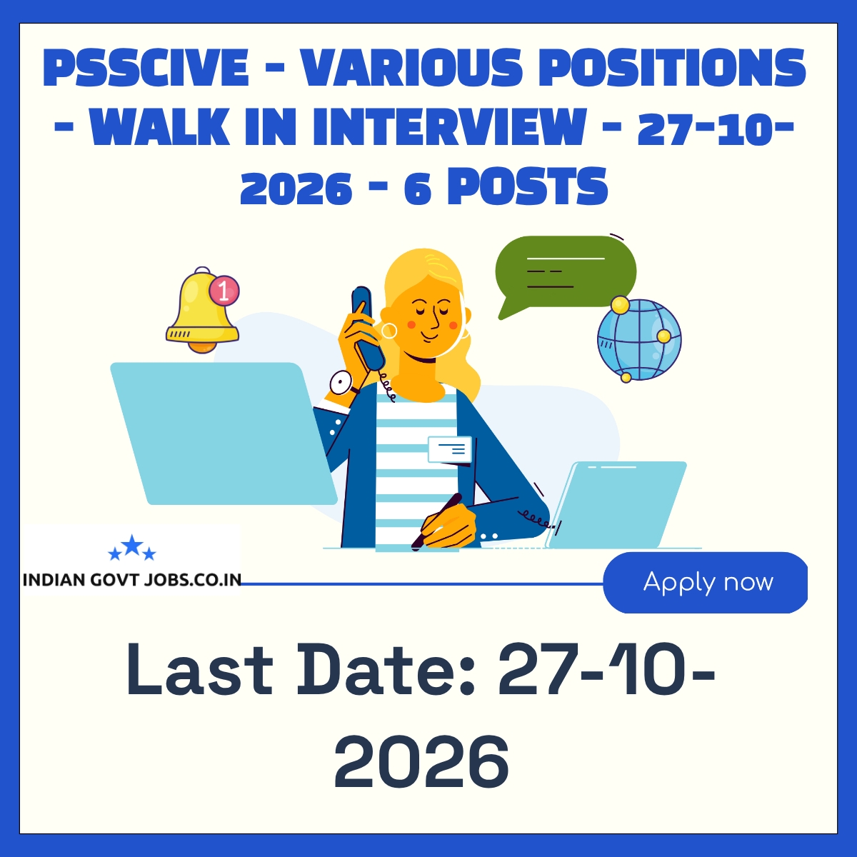 PSSCIVE Assistant Professor - Mechanical Recruitment 2026