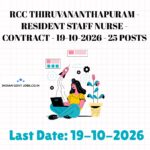 RCC Thiruvananthapuram Resident Staff Nurse Recruitment 2026