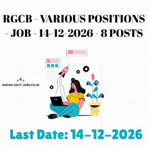 RGCB Technical Officer Recruitment 2026