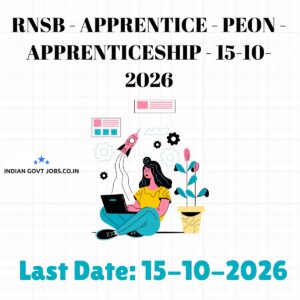 RNSB Apprentice - Peon Recruitment 2026