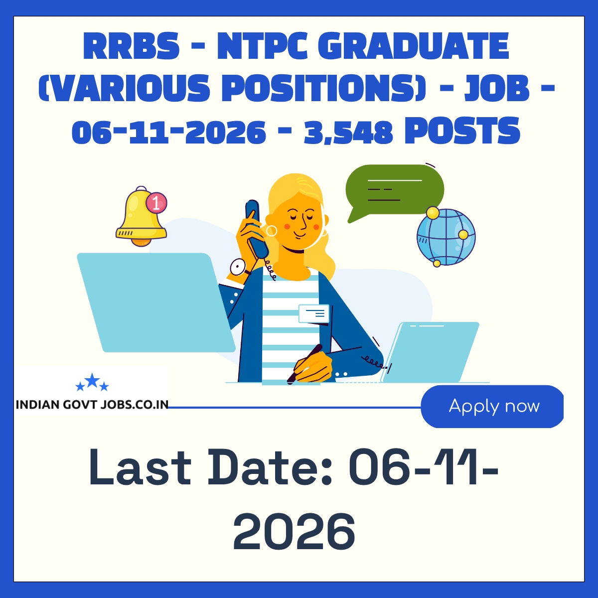 RRBs Chief Commercial cum Ticket Supervisor Recruitment 2026