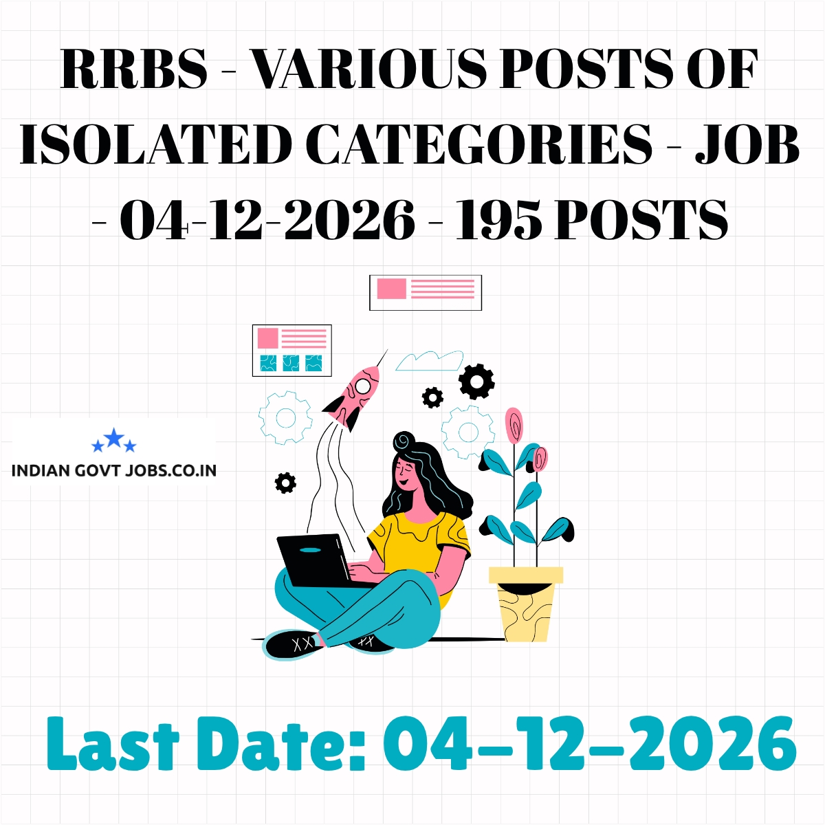 RRBs Various posts of Isolated Categories Recruitment 2026