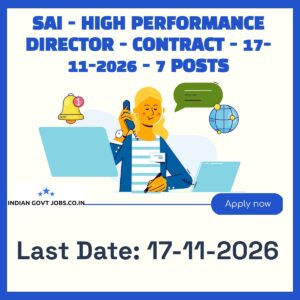 SAI High Performance Director Recruitment 2026