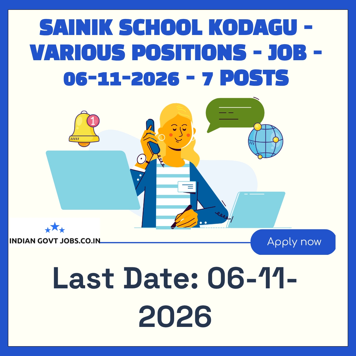 Sainik School Kodagu PGT Physics Recruitment 2026