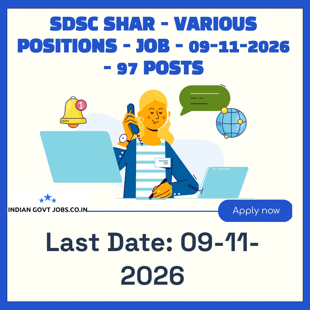 SDSC SHAR Technical Assistant Recruitment 2026