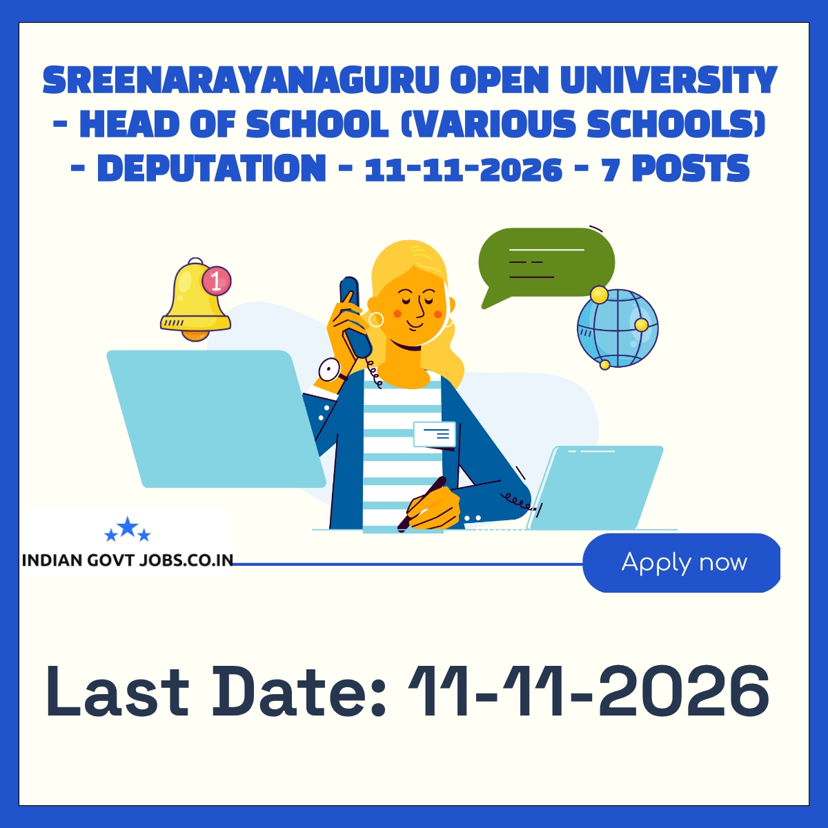 SGOU Head of School (School of Languages) Recruitment 2026