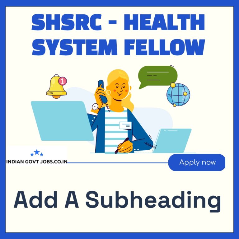 SHSRC Health System Fellow Recruitment 2026