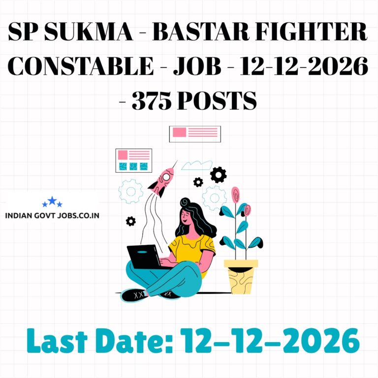 SP Sukma Bastar Fighter Constable Recruitment 2026
