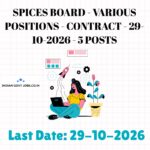 Spices Board Trainee (QEL Chemistry) Recruitment 2026