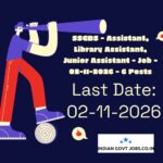 SSCBS Assistant Recruitment 2026