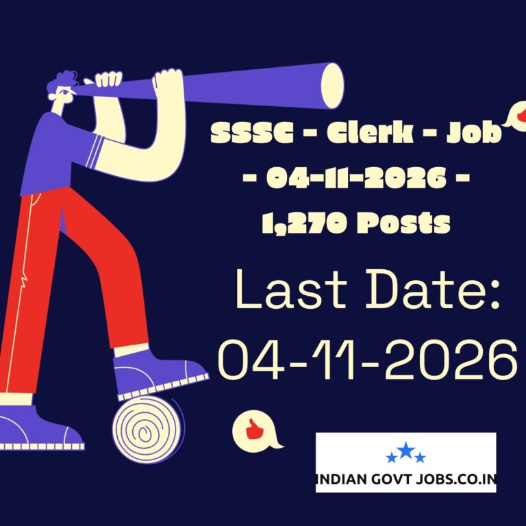 SSSC Clerk Recruitment 2026