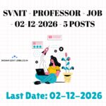 SVNIT Professor Recruitment 2026