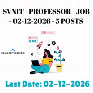 SVNIT Professor Recruitment 2026