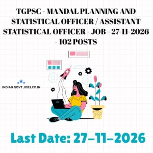 TGPSC Mandal Planning and Statistical Officer (MPSO) Recruitment 2026