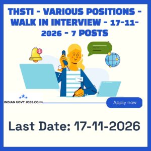 THSTI Project Research Scientist-III Recruitment 2026