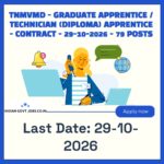 TNMVMD Graduate Apprentice - Mechanical Engineering / Automobile Engineering Recruitment 2026