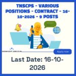 TNSCPS Program Officer Recruitment 2026