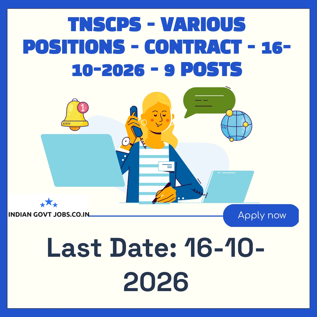 TNSCPS Program Officer Recruitment 2026